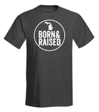 Michigan “Born & Raised” T-Shirt - michiganluv