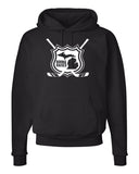 Michigan "(Shield) Born and Raised" Hockey Premium Hooded Sweatshirt - michiganluv
