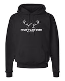 "Mich-i-gan-Deer (Lower)" Michigan Premium Hooded Sweatshirt - michiganluv