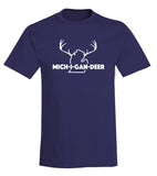 "Mich-i-gan-deer (Lower)" T-Shirt - michiganluv