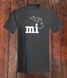 Michigan "mi" T-Shirt - michiganluv