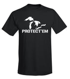 "PROTECT'EM" Great Lakes T-Shirt - michiganluv