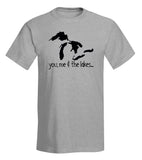 “you, me & the lakes...” T-Shirt - michiganluv