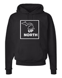 "Up North" Michigan Premium Hooded Sweatshirt - michiganluv