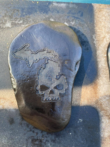 Michigan Skull Rock Art