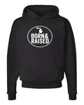 Michigan "Born & Raised" Premium Hooded Sweatshirt - michiganluv