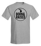 Michigan “Born & Raised” T-Shirt - michiganluv