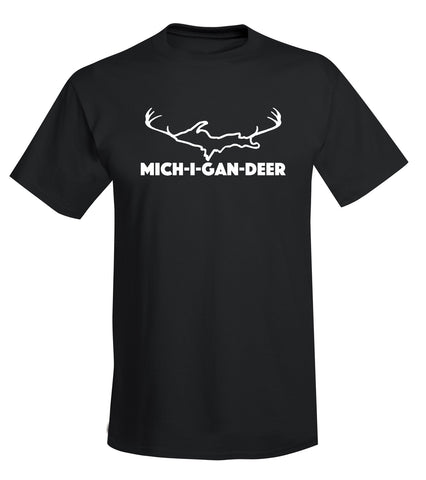 "Mich-i-gan-deer (Upper)" T-Shirt - michiganluv