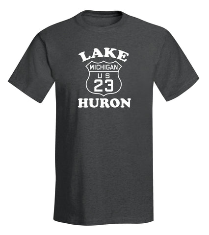 "Lake Huron" Michigan T-Shirt - michiganluv