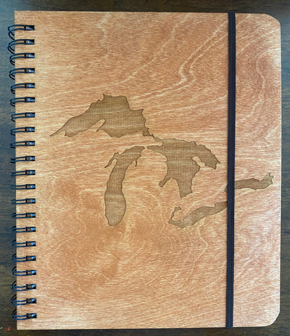 Great Lakes Wooden Notepad - Paper - Notepad - 10.5 x 8