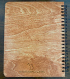 Michi-skull Wooden Notepad - Paper - Notepad - 11" x 8.5"