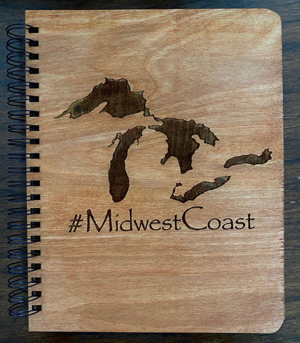 Midwest Coast Wooden Notepad - Paper - Notepad - 11" x 8.5"