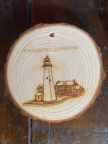 Fort Gratiot Lighthouse Wooden Ornament