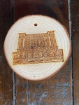 Detroit Michigan Train Depot Wooden Ornament