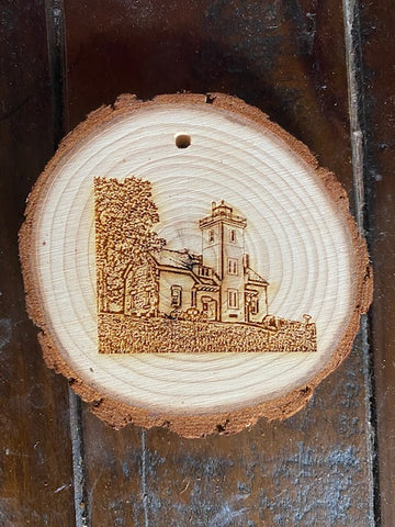 Forty Mile Point Lighthouse Wooden Ornament