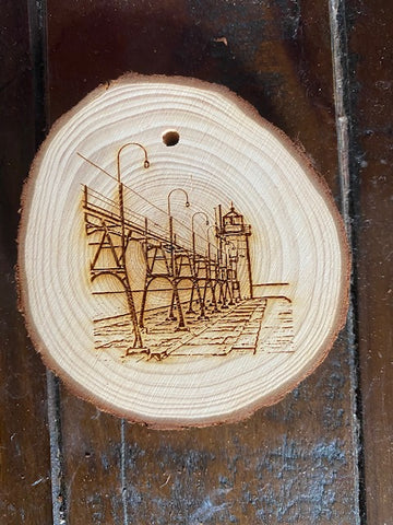South Haven Lighthouse Wooden Ornament