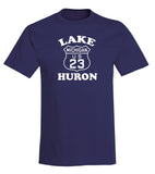 "Lake Huron" Michigan T-Shirt - michiganluv