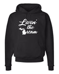 Michigan "Livin' the Dream" Premium Hooded Sweatshirt - michiganluv