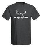 "Mich-i-gan-deer (Lower)" T-Shirt - michiganluv