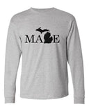 Michigan "MADE" Premium Long Sleeve T-Shirt - michiganluv