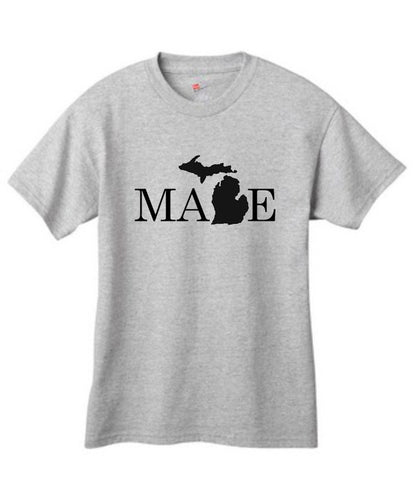 Youth Michigan "MADE" T-Shirt - michiganluv