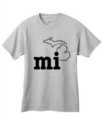 Youth Michigan "mi" T-Shirt - michiganluv