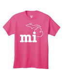 Youth Michigan "mi" T-Shirt - michiganluv