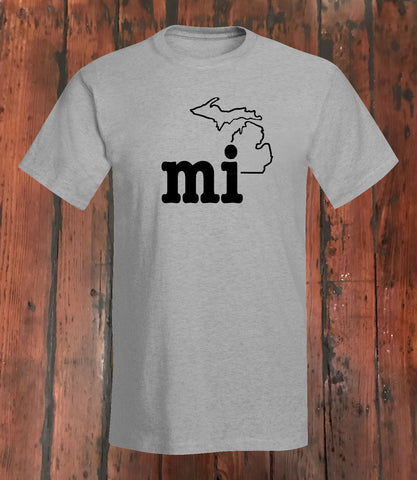Michigan "mi" T-Shirt - michiganluv