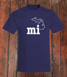 Michigan "mi" T-Shirt - michiganluv