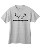 Youth "Michi-gan-deer" Deer Lower Peninsula T-Shirt - michiganluv