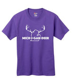 Youth "Michi-gan-deer" Deer Lower Peninsula T-Shirt - michiganluv