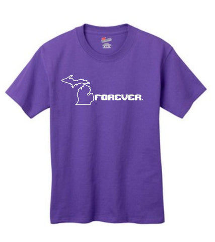 Youth Michigan "Forever" T-Shirt - michiganluv