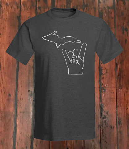 Michigan "ROCKS!" T-Shirt - michiganluv