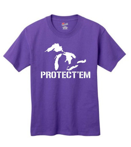 Youth Great Lakes "Protect'em" T-Shirt - michiganluv