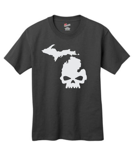 Youth "Michi-Skull" T-Shirt - michiganluv
