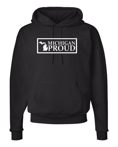 "Michigan Proud" Premium Hooded Sweatshirt - michiganluv