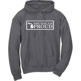 "Michigan Proud" Premium Hooded Sweatshirt - michiganluv