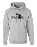 Michigan "MADE" Premium Hooded Sweatshirt - michiganluv