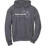 "Michigander" Premium Hooded Sweatshirt - michiganluv