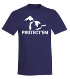 "PROTECT'EM" Great Lakes T-Shirt - michiganluv