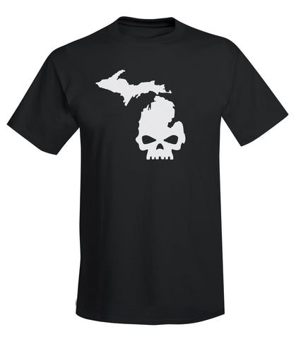 "Michi-Skull" T-Shirt - michiganluv