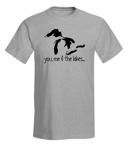 “you, me & the lakes...” T-Shirt - michiganluv