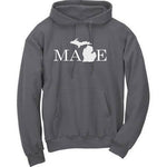 Michigan "MADE" Premium Hooded Sweatshirt - michiganluv