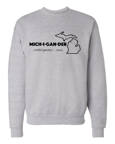 "Mich-i-gan-der" Premium Crewneck Sweatshirt - michiganluv