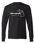 "Mich-i-gan-der" Premium Long Sleeve T-Shirt - michiganluv