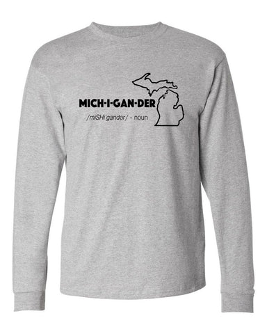 "Mich-i-gan-der" Premium Long Sleeve T-Shirt - michiganluv