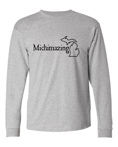 "Michimazing" Premium Long Sleeve T-Shirt - michiganluv