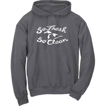 "So Fresh So Clean" Great Lakes Premium Hooded Sweatshirt - michiganluv