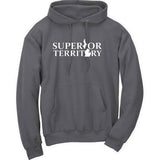 "Superior Territory" Great Lakes Premium Hooded Sweatshirt - michiganluv