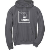 "Up North" Michigan Premium Hooded Sweatshirt - michiganluv